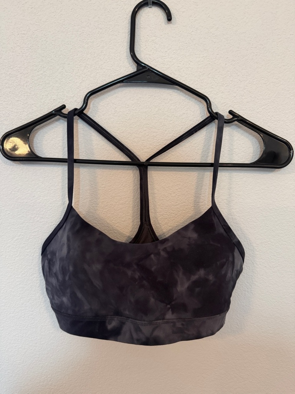 lululemon athletica Charcoal Tie-Dye Racerback Sports Bra
